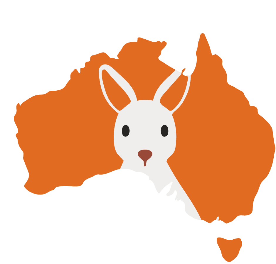 The Wallabit wallaby on a map of Australia — Australian owned and operated